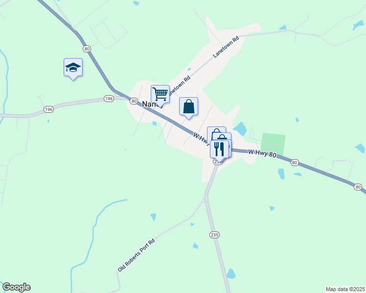 map of restaurants, bars, coffee shops, grocery stores, and more near 99 Christopher Lane in Nancy