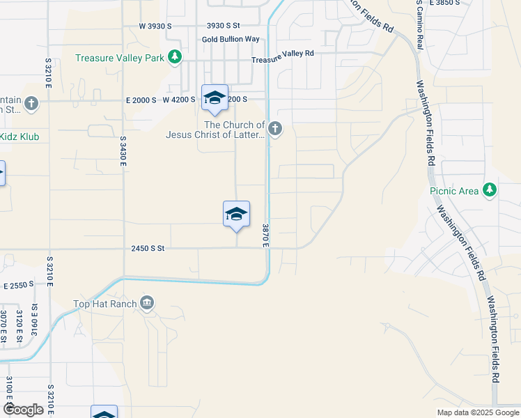 map of restaurants, bars, coffee shops, grocery stores, and more near 2308 South Breckenridge Drive in Washington