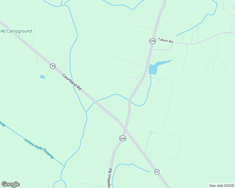 map of restaurants, bars, coffee shops, grocery stores, and more near 17900 Templeton Road in Disputanta