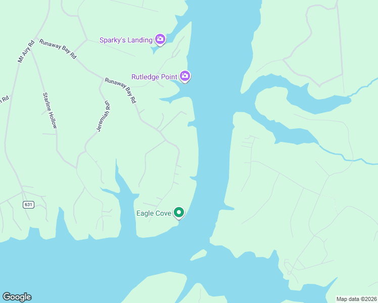 map of restaurants, bars, coffee shops, grocery stores, and more near 890 Runaway Bay Road in Lynch Station
