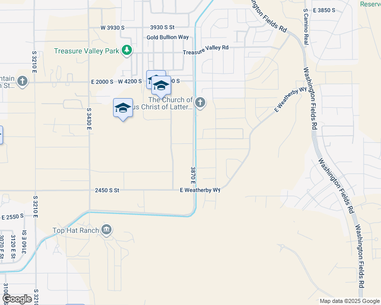 map of restaurants, bars, coffee shops, grocery stores, and more near 2282 South Breckenridge Drive in Washington