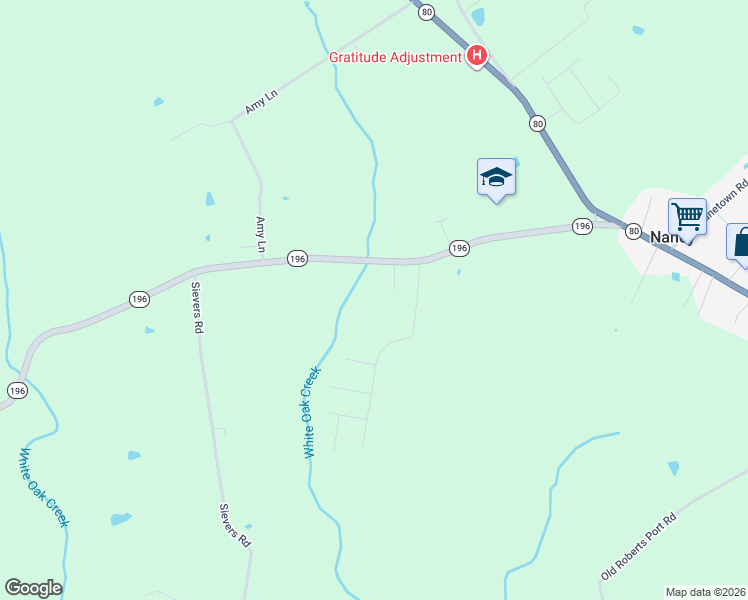 map of restaurants, bars, coffee shops, grocery stores, and more near 547 Kentucky 196 in Nancy