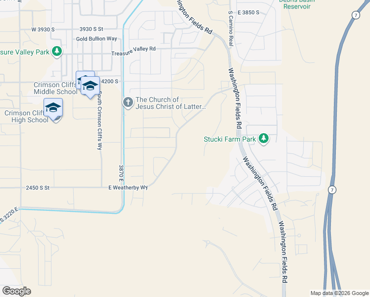 map of restaurants, bars, coffee shops, grocery stores, and more near 534 East Weatherby Way in Washington