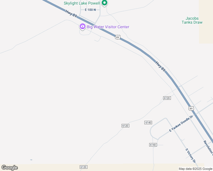 map of restaurants, bars, coffee shops, grocery stores, and more near in Big Water