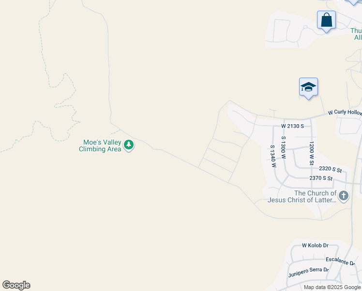 map of restaurants, bars, coffee shops, grocery stores, and more near in St. George