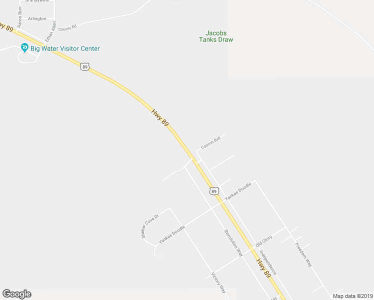 map of restaurants, bars, coffee shops, grocery stores, and more near Highway 89 in Kanab