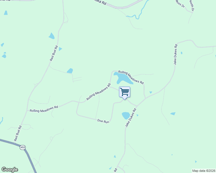 map of restaurants, bars, coffee shops, grocery stores, and more near 707 Rolling Meadows Road in Grand Rivers