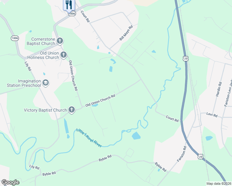 map of restaurants, bars, coffee shops, grocery stores, and more near 195 Old Union Church Road in London