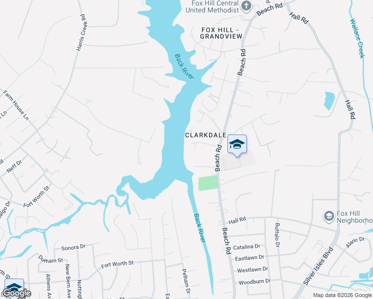 map of restaurants, bars, coffee shops, grocery stores, and more near 16 Pine Lane in Hampton