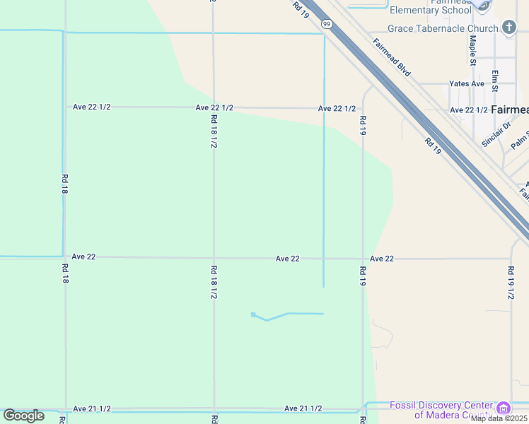 map of restaurants, bars, coffee shops, grocery stores, and more near 22179 Road 18 1/2 in Chowchilla