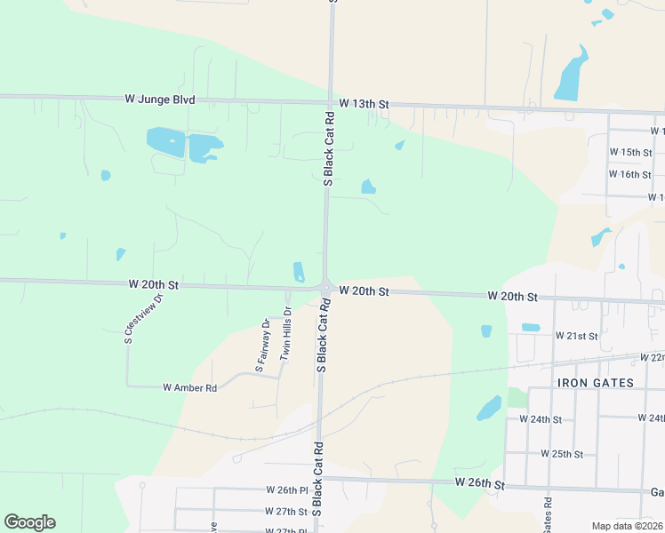 map of restaurants, bars, coffee shops, grocery stores, and more near 1966 South Black Cat Road in Joplin