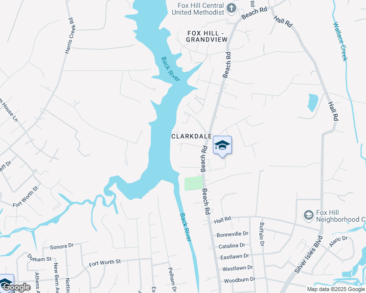 map of restaurants, bars, coffee shops, grocery stores, and more near 14 Pine Lane in Hampton