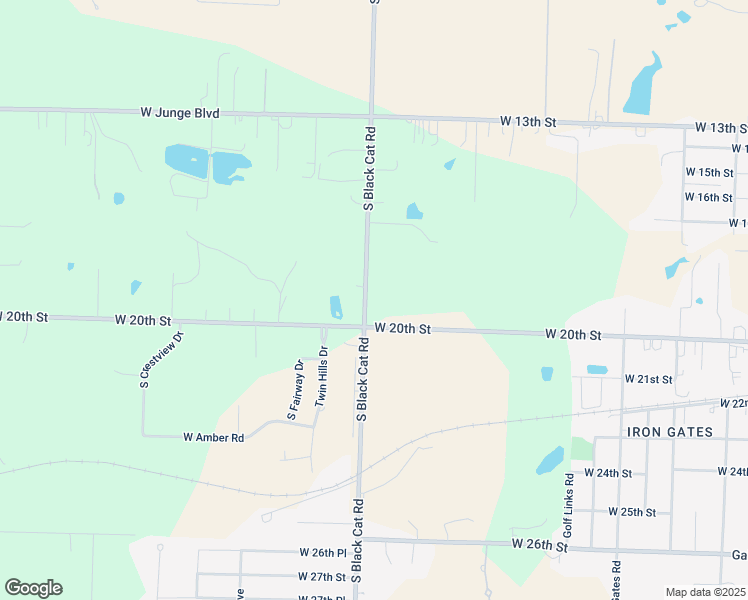map of restaurants, bars, coffee shops, grocery stores, and more near 1930-1958 South Black Cat Road in Joplin