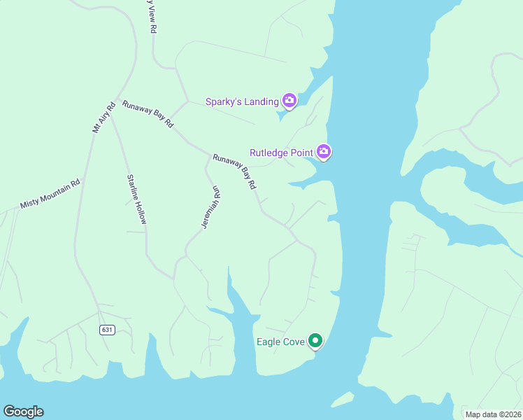 map of restaurants, bars, coffee shops, grocery stores, and more near Runaway Bay Road in Lynch Station