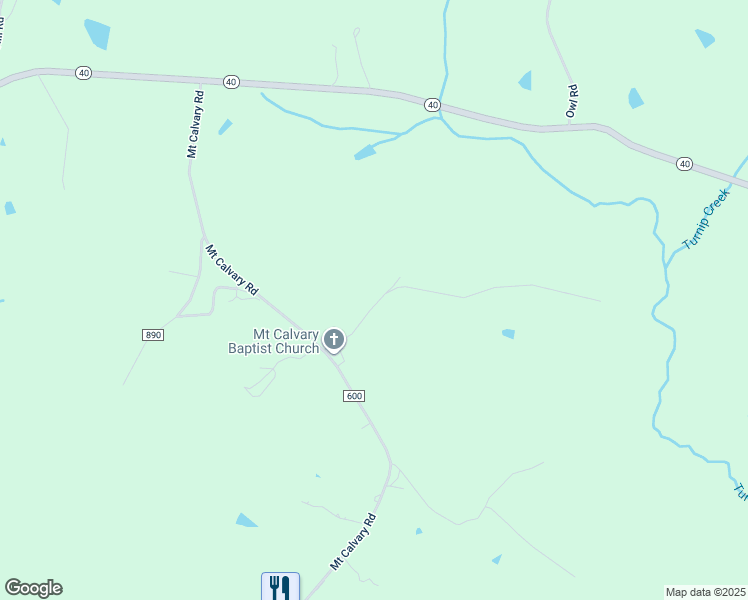 map of restaurants, bars, coffee shops, grocery stores, and more near 182 Walker Road in Brookneal