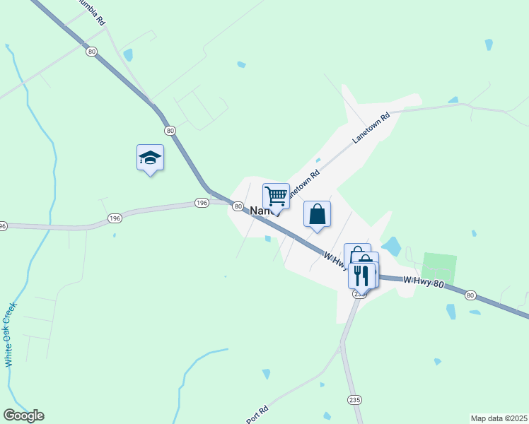 map of restaurants, bars, coffee shops, grocery stores, and more near in Faubush