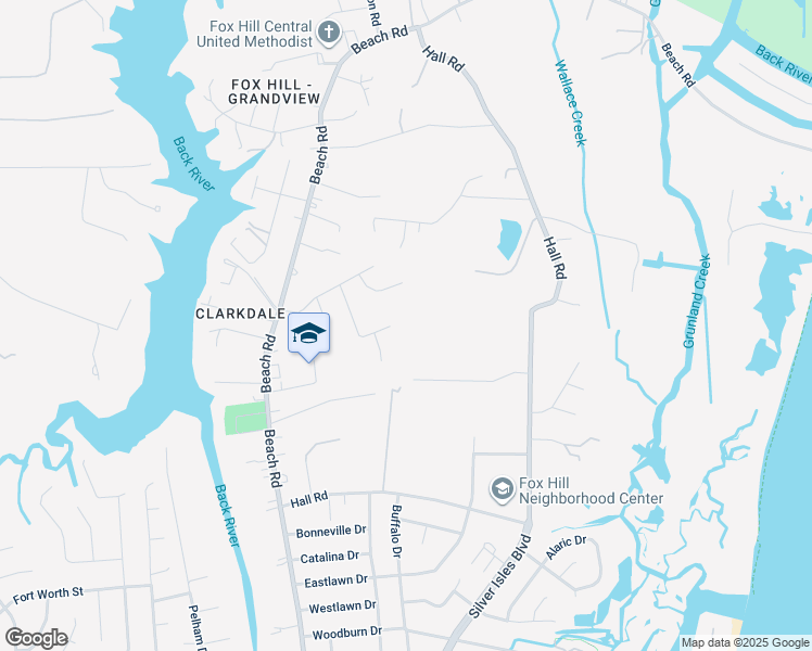 map of restaurants, bars, coffee shops, grocery stores, and more near 28 Tiffany Lane in Hampton