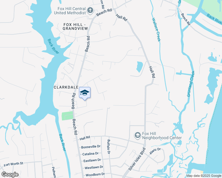 map of restaurants, bars, coffee shops, grocery stores, and more near 28 Tiffany Lane in Hampton