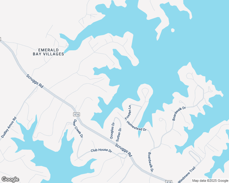 map of restaurants, bars, coffee shops, grocery stores, and more near 425 Baywood Drive in Moneta