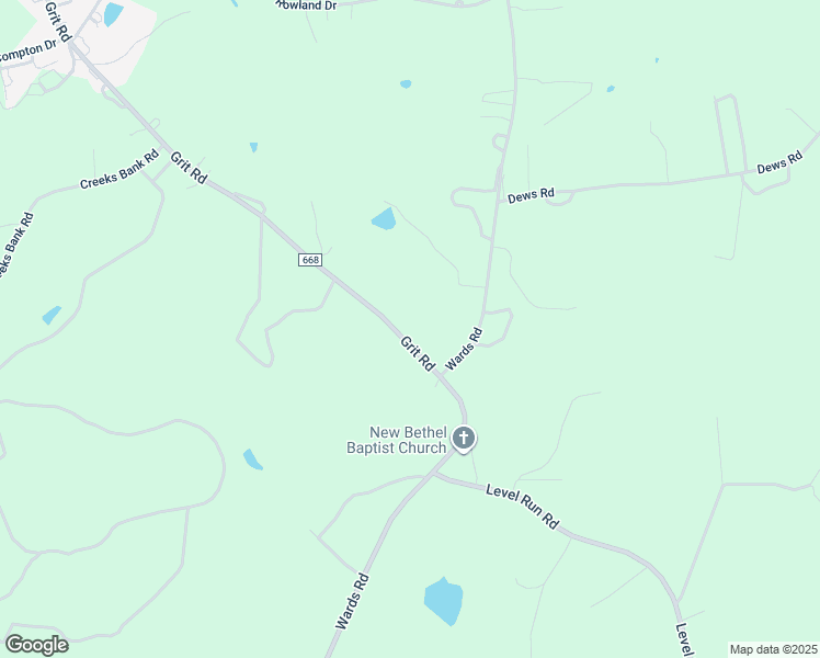 map of restaurants, bars, coffee shops, grocery stores, and more near 3651 Grit Road in Hurt