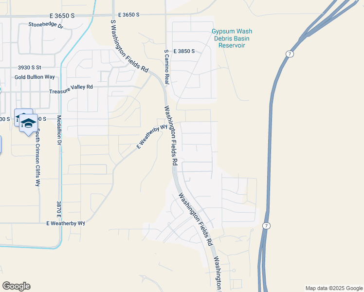 map of restaurants, bars, coffee shops, grocery stores, and more near 4324 South Secretariat Drive in Washington