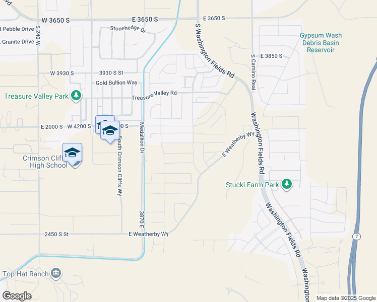 map of restaurants, bars, coffee shops, grocery stores, and more near Bramish Place Drive in Washington
