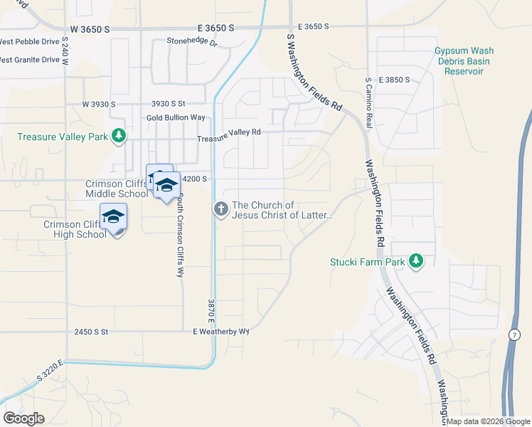 map of restaurants, bars, coffee shops, grocery stores, and more near Bramish Place Drive in Washington
