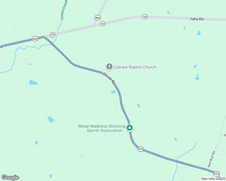 map of restaurants, bars, coffee shops, grocery stores, and more near 775-787 Dover Road in Grand Rivers