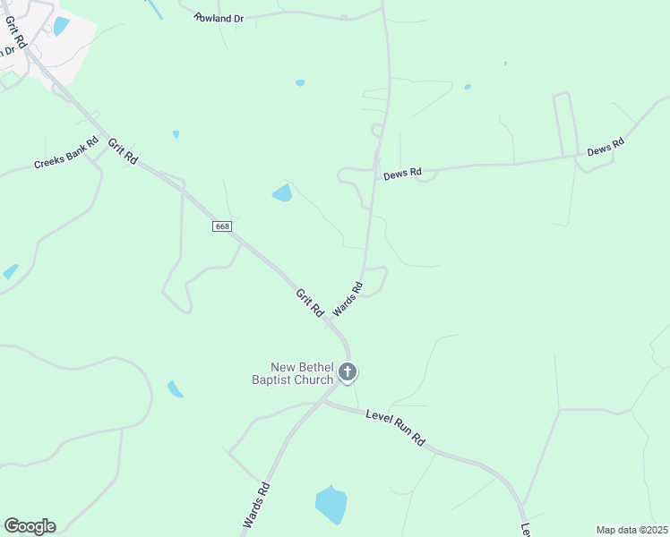 map of restaurants, bars, coffee shops, grocery stores, and more near 3651 Grit Road in Hurt