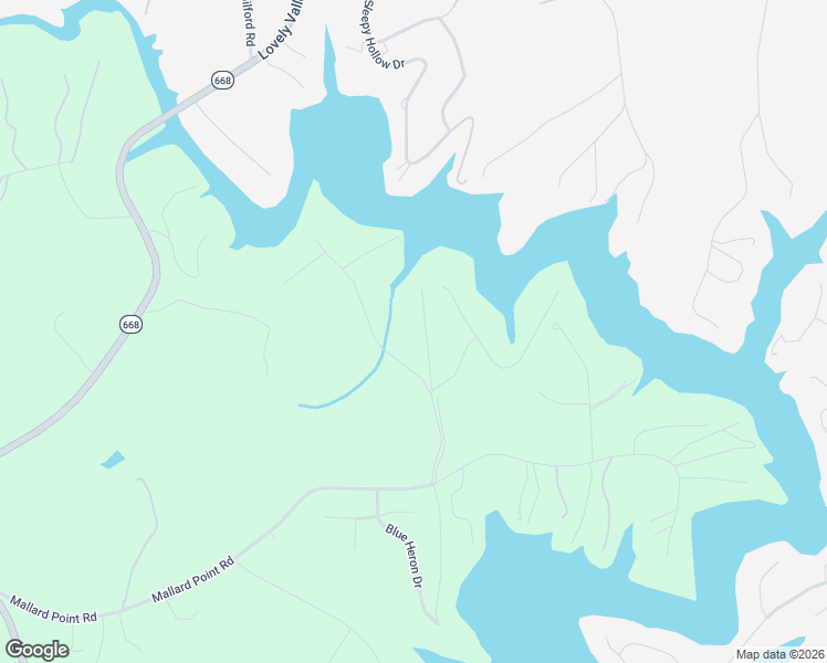 map of restaurants, bars, coffee shops, grocery stores, and more near 206 Forest Shores Road in Wirtz