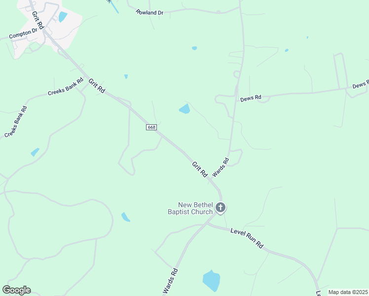 map of restaurants, bars, coffee shops, grocery stores, and more near 3589 Grit Road in Hurt