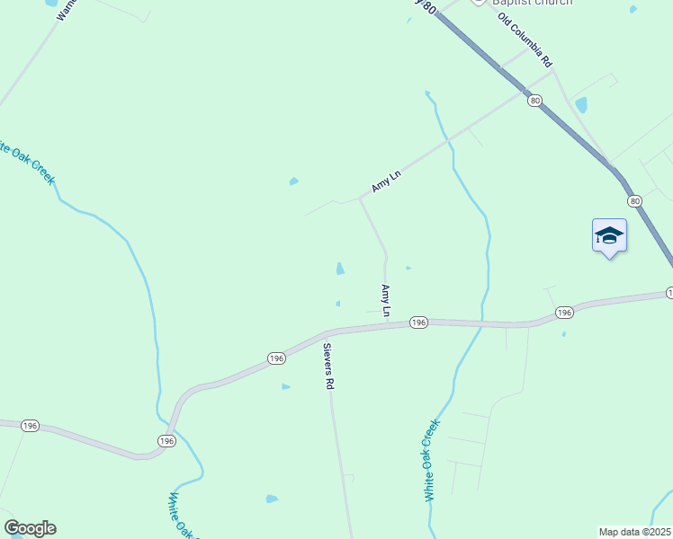 map of restaurants, bars, coffee shops, grocery stores, and more near 665 Amy Lane in Nancy