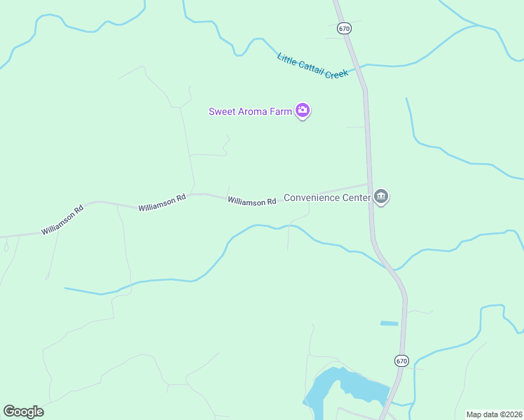 map of restaurants, bars, coffee shops, grocery stores, and more near 24706 Williamson Road in Dinwiddie