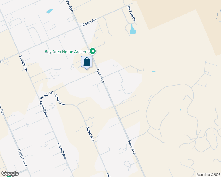 map of restaurants, bars, coffee shops, grocery stores, and more near 11450 New Avenue in Gilroy