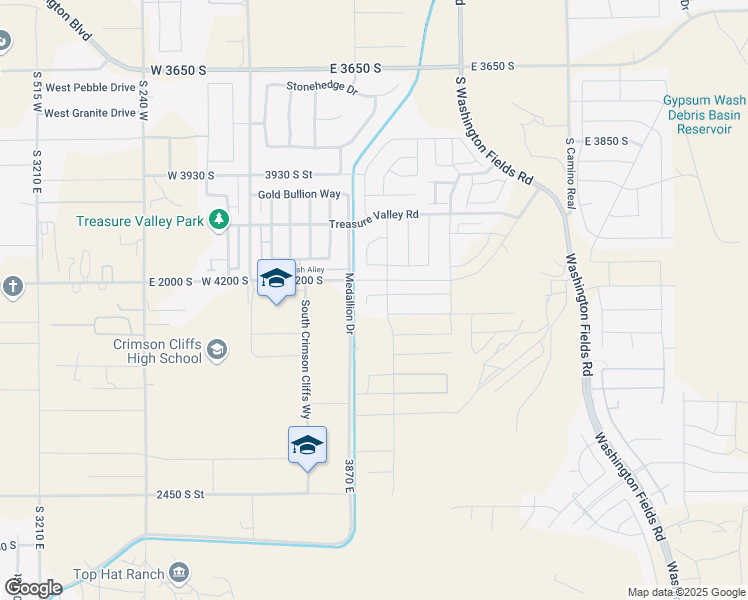 map of restaurants, bars, coffee shops, grocery stores, and more near 336 East 4235 South in Washington