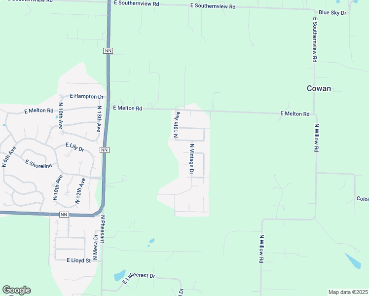 map of restaurants, bars, coffee shops, grocery stores, and more near 1909 East Warwick Drive in Ozark