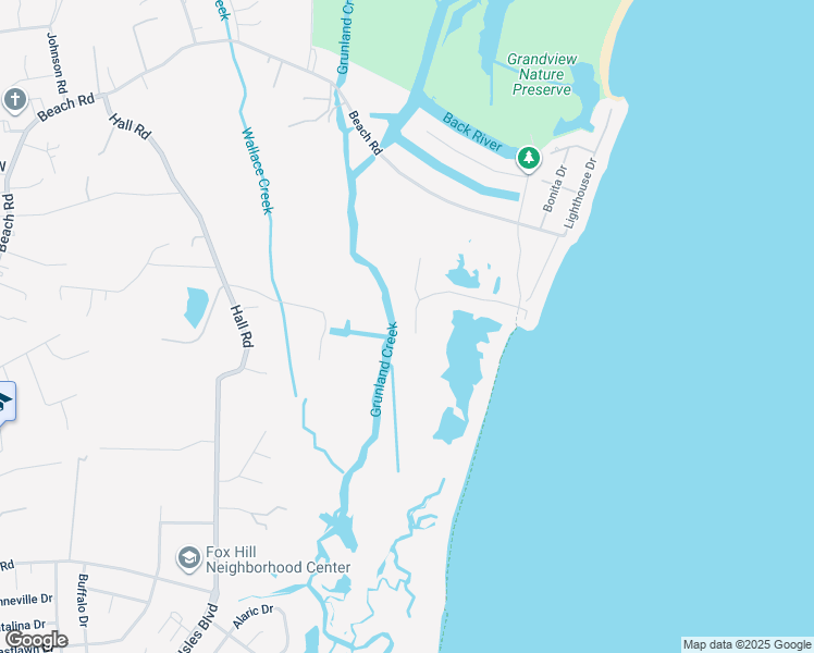 map of restaurants, bars, coffee shops, grocery stores, and more near 32 Riley's Way in Hampton