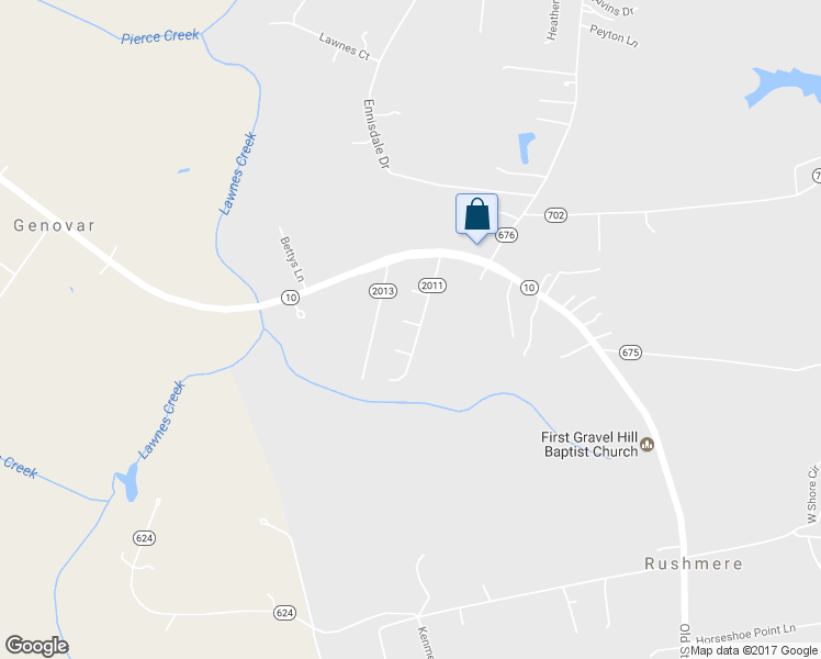 map of restaurants, bars, coffee shops, grocery stores, and more near 13409 Martha Circle in Smithfield