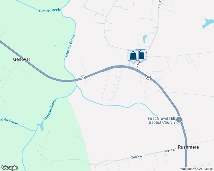 map of restaurants, bars, coffee shops, grocery stores, and more near 5078 James Way in Smithfield