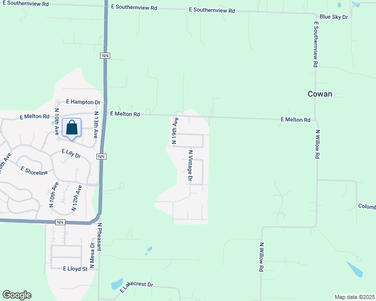 map of restaurants, bars, coffee shops, grocery stores, and more near 1909 East Warwick Drive in Ozark
