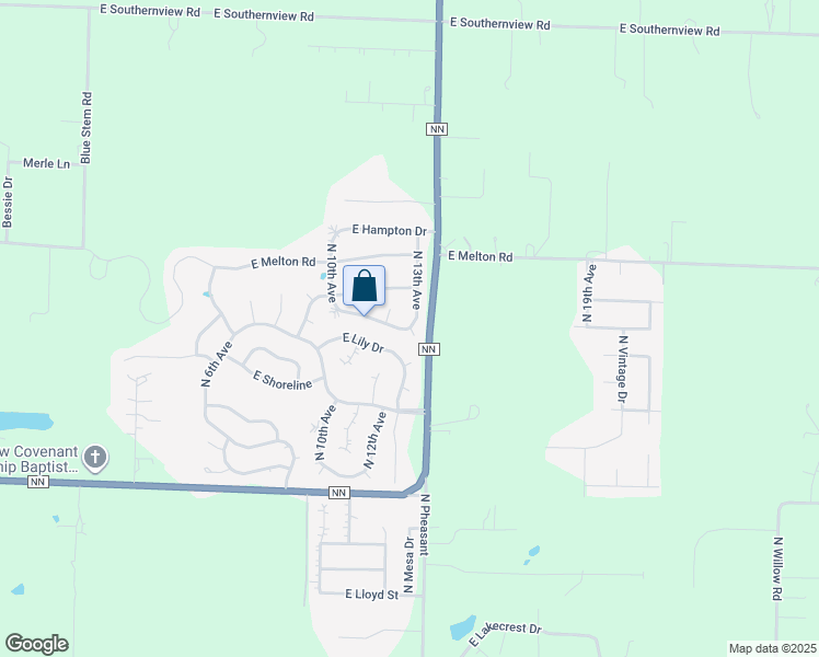 map of restaurants, bars, coffee shops, grocery stores, and more near 1203 North 10th Avenue in Ozark