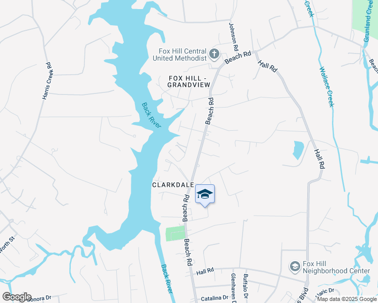 map of restaurants, bars, coffee shops, grocery stores, and more near 8 Wallace Road in Hampton