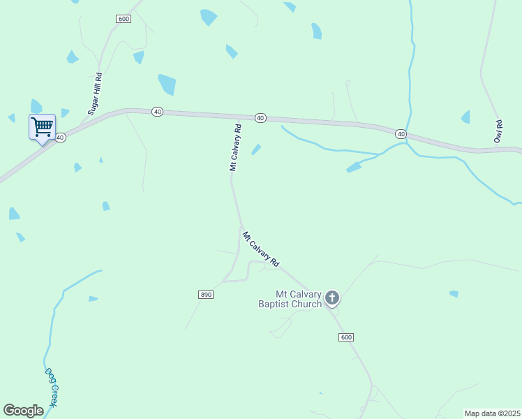 map of restaurants, bars, coffee shops, grocery stores, and more near 324 Mount Calvary Road in Brookneal