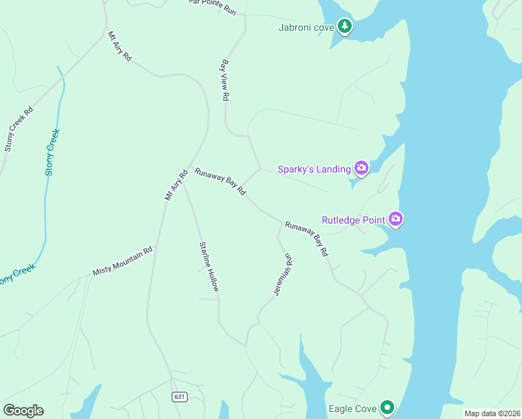 map of restaurants, bars, coffee shops, grocery stores, and more near Runaway Bay Road in Lynch Station