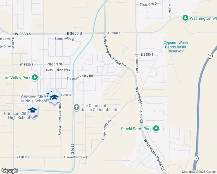 map of restaurants, bars, coffee shops, grocery stores, and more near 4122 Baywood Drive in Washington