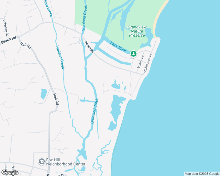 map of restaurants, bars, coffee shops, grocery stores, and more near 22 Riley's Way in Hampton