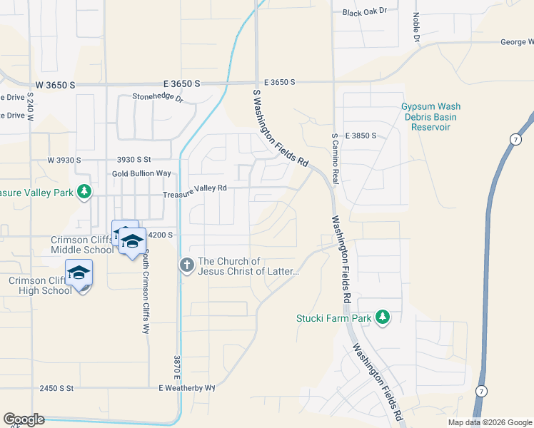 map of restaurants, bars, coffee shops, grocery stores, and more near 4118 Baywood Drive in Washington