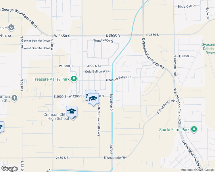 map of restaurants, bars, coffee shops, grocery stores, and more near 4101 Precious Way in Washington