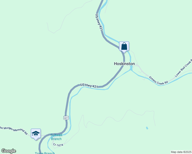 map of restaurants, bars, coffee shops, grocery stores, and more near in Hoskinston