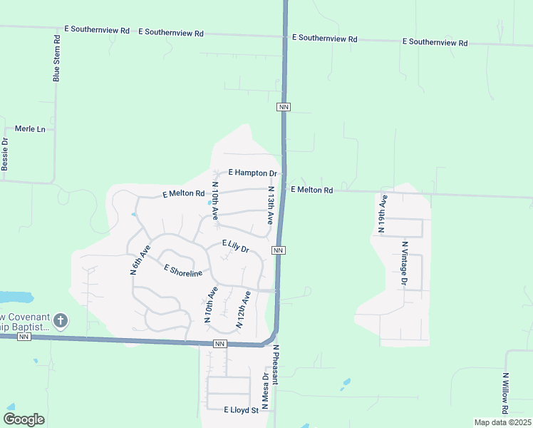 map of restaurants, bars, coffee shops, grocery stores, and more near 6010 North 13th Avenue in Ozark
